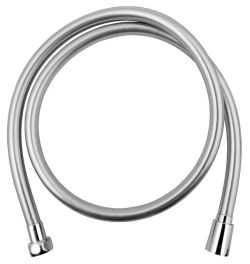 SOFTFLEX wąż prysznicowy plastikowy gładki, 120cm, srebrny/chrom
