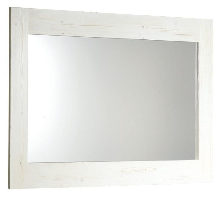 BRAND lustro 100x80x2cm, starobiałe