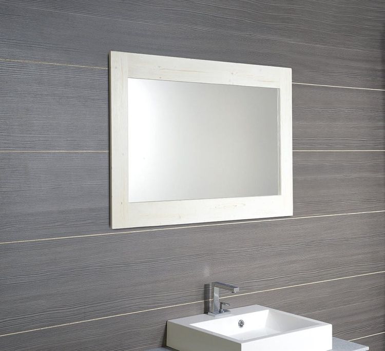 BRAND lustro 100x80x2cm, starobiałe