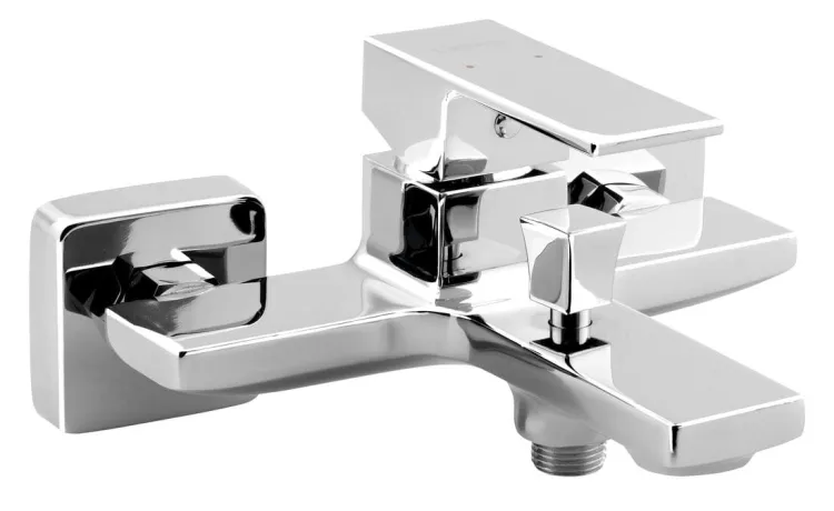 LATUS 35 bateria wannowa ścienna, chrom