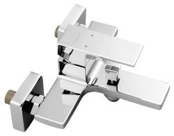 LATUS 35 bateria wannowa ścienna, chrom