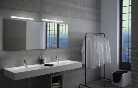 Przejdź do produktu IRENE 2 oświetlenie ścienne LED, 9 W, 500x35x77 mm, IP44, chrom