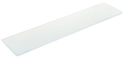Półka 600x140x8mm na uchwyty LL009 a LL025, szkło mleczne