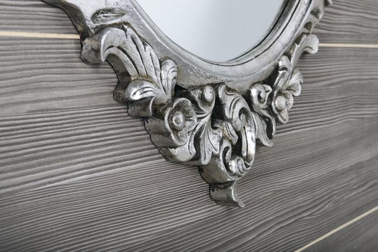 DESNA Lustro w ramie, 80x100cm, srebro Antique