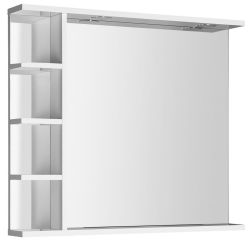 KORIN lustro z LED oświetleniem i półkami 80x70x12cm