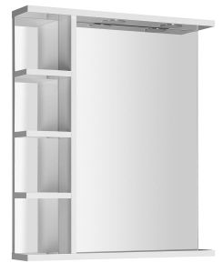 KORIN lustro z LED oświetleniem i półkami 60x70x12cm