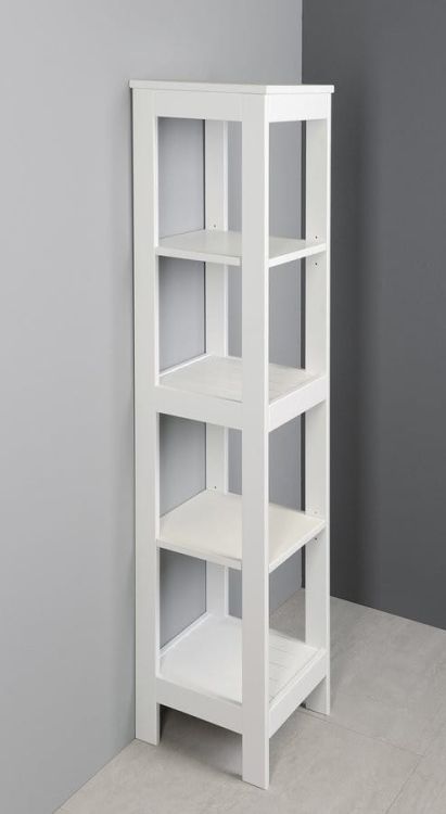 ETIDE regał wysoki 36x152x36 cm, biały mat
