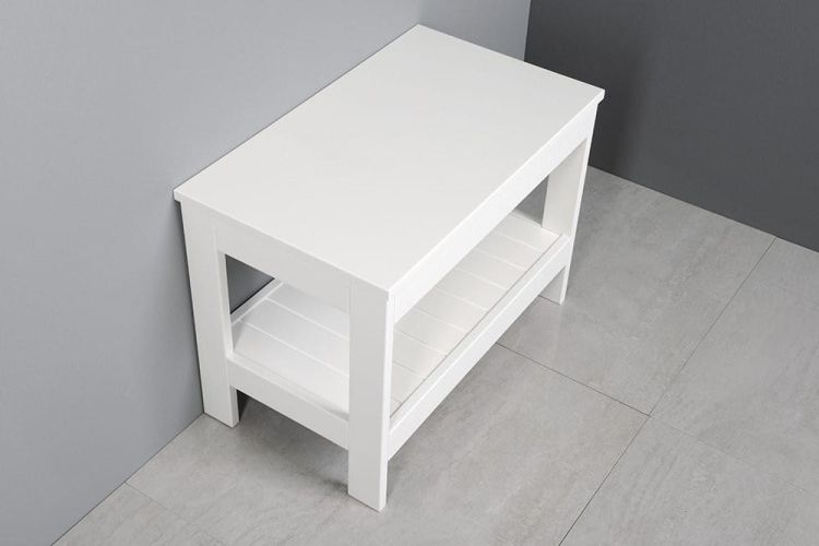 ETIDE regał niski 61x45x36 cm, biały mat