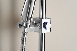 BRIT zestaw prysznicowy z półką, uchwyt przesuwny, 800mm, chrom