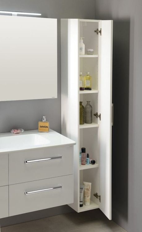 ESPACE szafka 25x172x32cm, 1x drzwi, lewa/prawa, orzech bruno