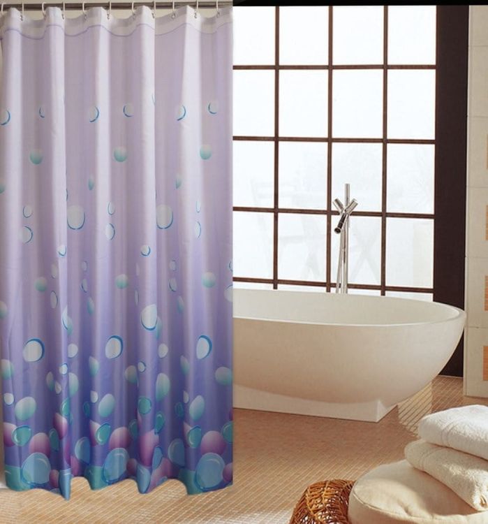 Zasłonka 180x200cm, 100% polyester, jasny fiolet