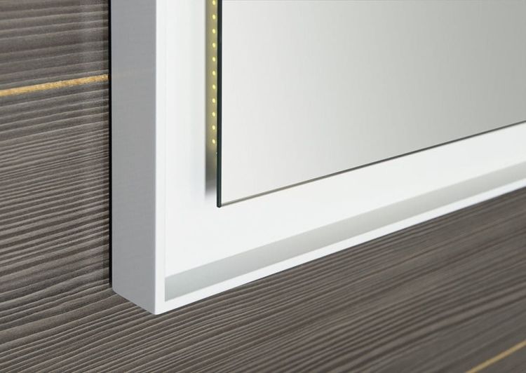 FLUT Lustro z podświetleniem LED 900x700mm, białe