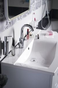 Zestaw JULIE 105, szafka umywalkowa, lewa, biała