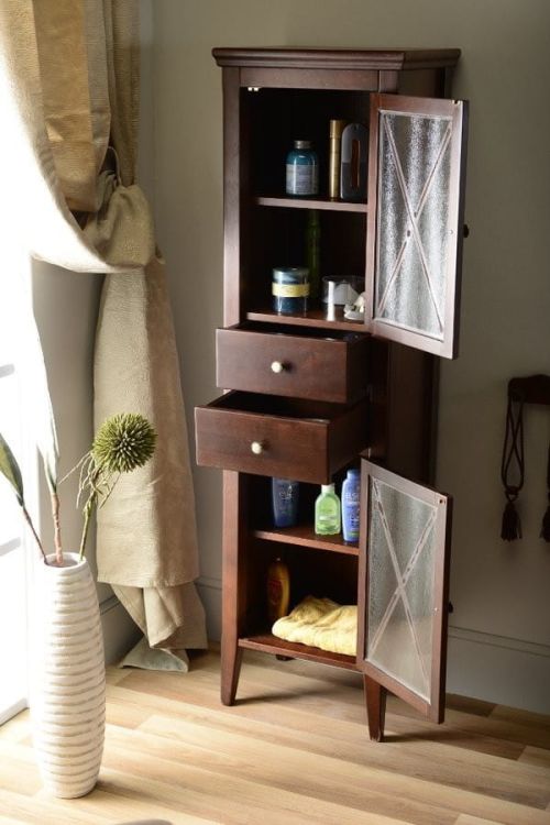 Zestaw CROSS 75, szafka umywalkowa, mahoń