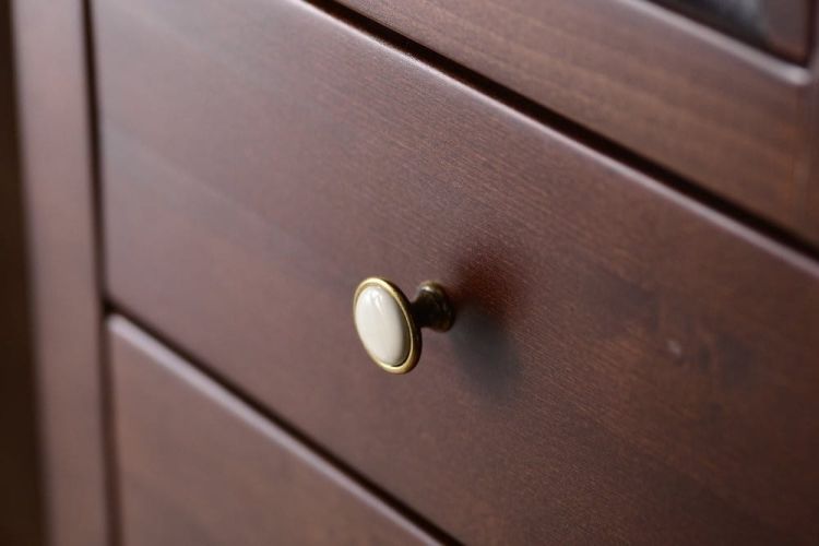 Zestaw CROSS 75, szafka umywalkowa, mahoń