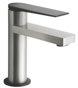 HITAM bateria umywalkowa, bez odpływu, nikiel/czarny