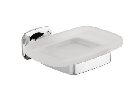 Przejdź do produktu AIDA mydelniczka, szkło mleczne, chrom