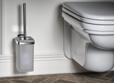 Przejdź do produktu AIDA szczotka WC wisząca, szkło mleczne, chrom