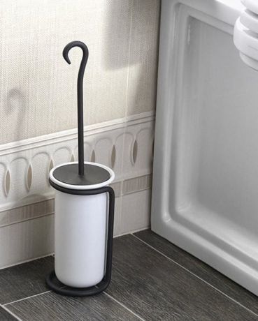 Przejdź do produktu REBECCA szczotka do WC do postawienia, ceramika, czarny mat