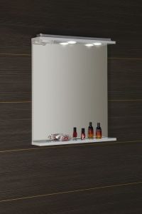 KORIN lustro z LED oświetleniem i gniazdkiem 60x70x12cm