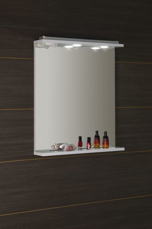 KORIN lustro z LED oświetleniem i gniazdkiem 60x70x12cm