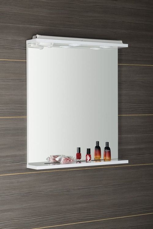 KORIN lustro z LED oświetleniem i gniazdkiem 60x70x12cm