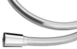 SOFTFLEX wąż prysznicowy plastikowy gładki, 100cm, srebrny/chrom