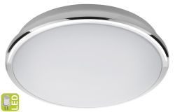 SILVER lampa sufitowa LED 10W, 230V, średnica 28cm, biel dzienna, chrom