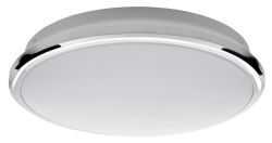 SILVER lampa sufitowa LED 10W, 230V, średnica 28cm, biel dzienna, chrom