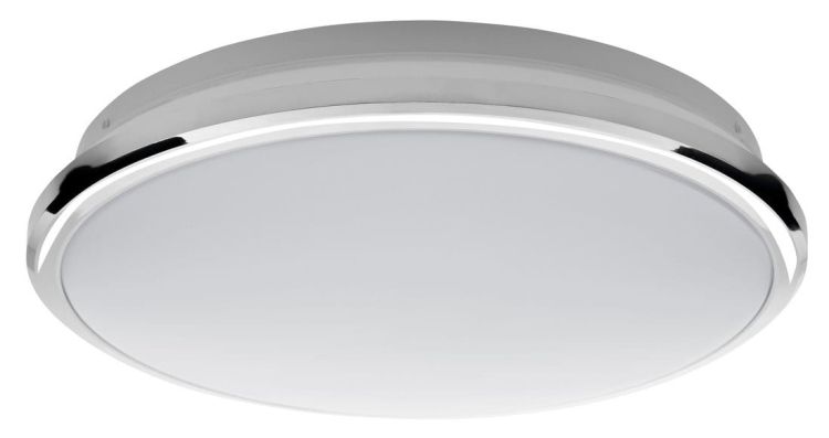 SILVER lampa sufitowa LED 10W, 230V, średnica 28cm, biel dzienna, chrom