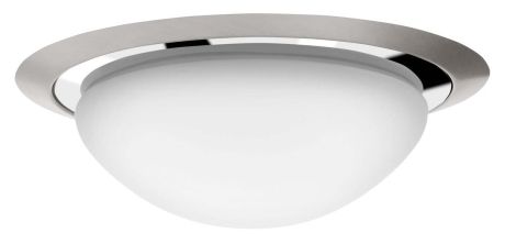 Przejdź do produktu METUJE lampa sufitowa LED 12W, 230V, średnica 28,5cm, chrom/szlifowana stal nier
