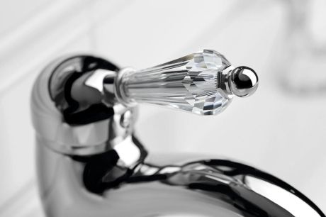 Przejdź do produktu KIRKÉ CRYSTAL bateria umywalkowa, uchwyt kryształ, chrom
