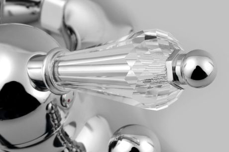 Przejdź do produktu KIRKÉ CRYSTAL bateria wannowa scienna, uchwyt kryształ, chrom