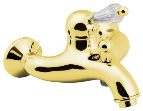 Przejdź do produktu KIRKÉ CRYSTAL bateria wannowa ścienna, uchwyt kryształ, złoto