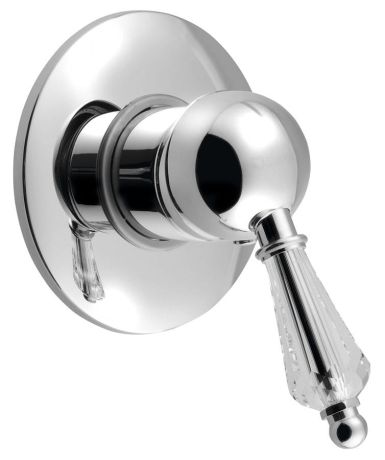 Przejdź do produktu KIRKÉ CRYSTAL bateria prysznicowa podtynkowa, 1 wyjście, uchwyt kryształ, chrom