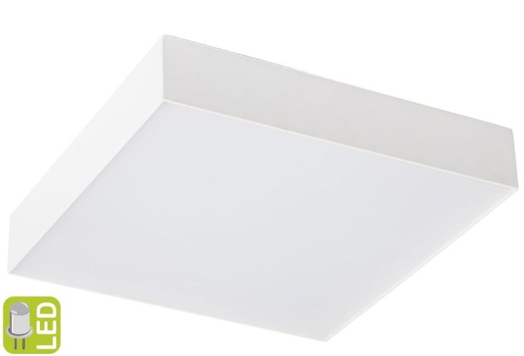 RISA lampa sufitowa LED 10W, 230V, 28x28cm, biała