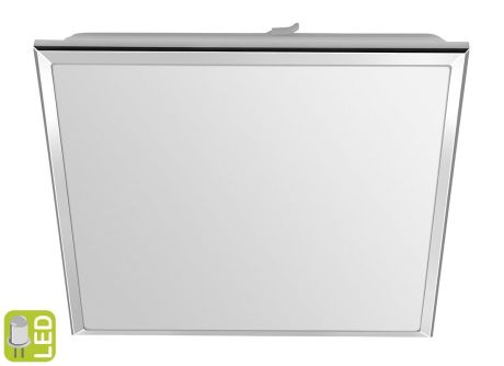 Przejdź do produktu SILVER lampa sufitowa LED 28x28cm, 10W, 230V, dzienny biały, chrom