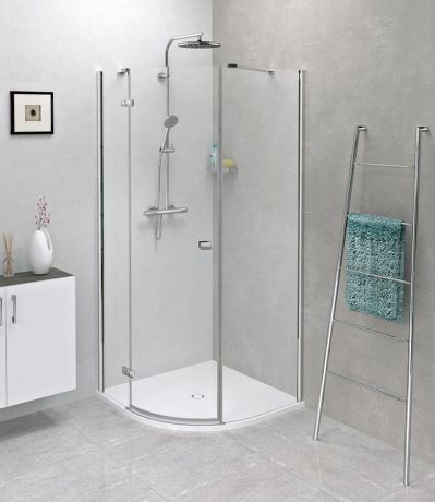 Przejdź do produktu FORTIS półokrągła kabina prysznicowa 900x900x2000mm, lewa