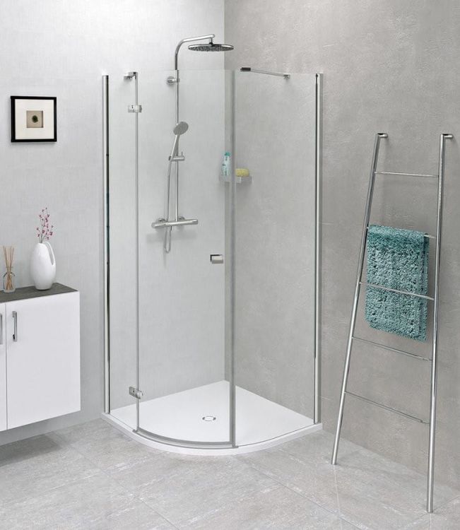 FORTIS LINE półokrągła kabina prysznicowa 900x900x2000mm, lewa