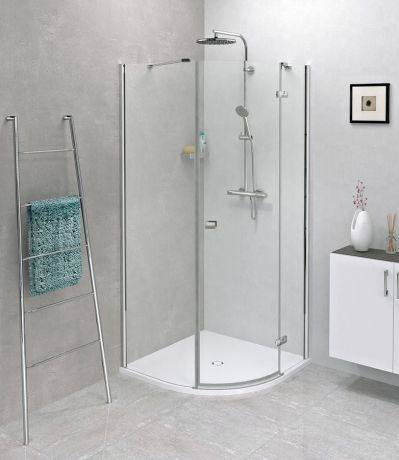 Przejdź do produktu FORTIS półokrągła kabina prysznicowa 900x900x2000mm, prawa
