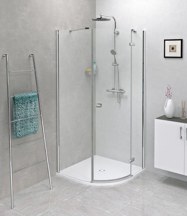FORTIS LINE półokrągła kabina prysznicowa 900x900x2000mm, prawa