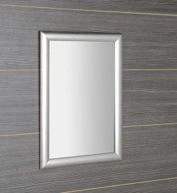ESTA lustro w drewnianej ramie 580x780mm, srebrne z paskiem