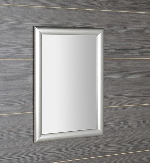ESTA lustro w drewnianej ramie 580x780mm, srebrne z paskiem