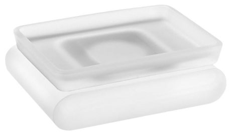 Przejdź do produktu FLORI mydelniczka, szkło mleczne, biały mat