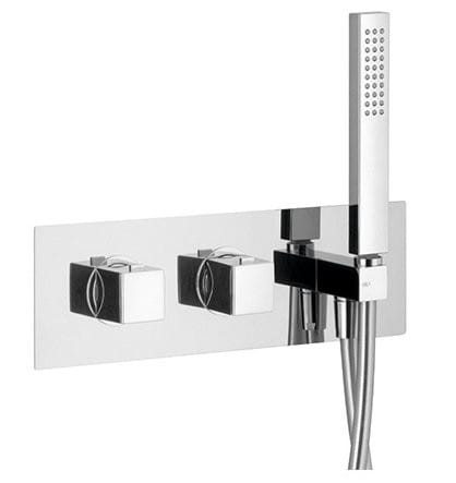 DIMY bateria prysznicowa podtynkowa, termostatyczna, kompletna, 2-funkcyjna, chr