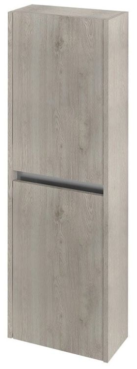 NIRONA szafka - słupek 40x140x20cm, 2x drzwi, lewe/prawe, dąb Mocca