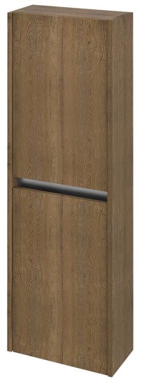 NIRONA szafka - słupek 40x140x20cm, 2x drzwi, lewe/prawe, dąb Sherwood
