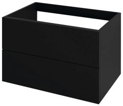 TREOS szafka z szufladami 75x53x50,5cm, kolor czarny mat