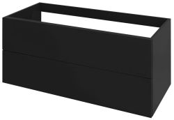 TREOS szafka z szufladami 110x53x50,5cm, kolor czarny mat