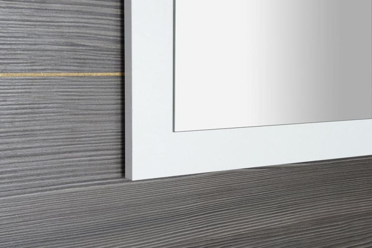 TREOS lustro w ramie 750x500x28mm, kolor biały mat